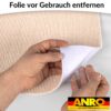 Treppenteppich Treppenstufen Teppich Stufenteppich Stufenmatte selbsthaftend Rechteckig NEMESIS Creme