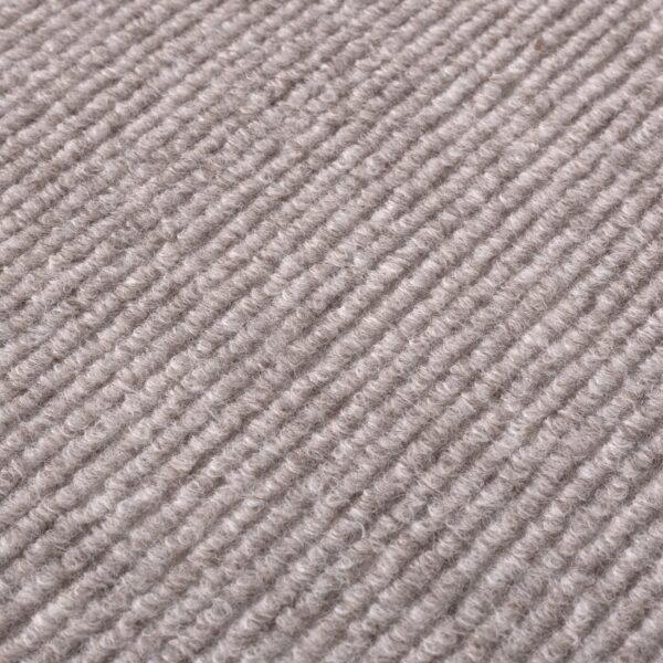 Treppenteppich Treppenstufen Teppich Stufenteppich Stufenmatte selbsthaftend Rechteckig NEMESIS Beige – 50x20cm