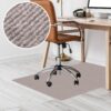Bodenschutzmatte Teppich Bürostuhlunterlage Schreibtischstuhlunterlage selbsthaftend NEMESIS Beige