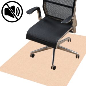 Bodenschutzmatte Teppich Bürostuhlunterlage Schreibtischstuhlunterlage selbsthaftend NEMESIS Creme