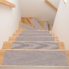 Treppenteppich Treppenstufen Teppich Stufenteppich Stufenmatte selbsthaftend Rechteckig NEMESIS Beige