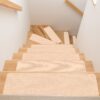 Treppenteppich Treppenstufen Teppich Stufenteppich Stufenmatte selbsthaftend Rechteckig NEMESIS Creme