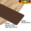 Treppenteppich Treppenstufen Teppich Stufenteppich Stufenmatte selbsthaftend Rechteckig NEMESIS Schoko – 50x20cm