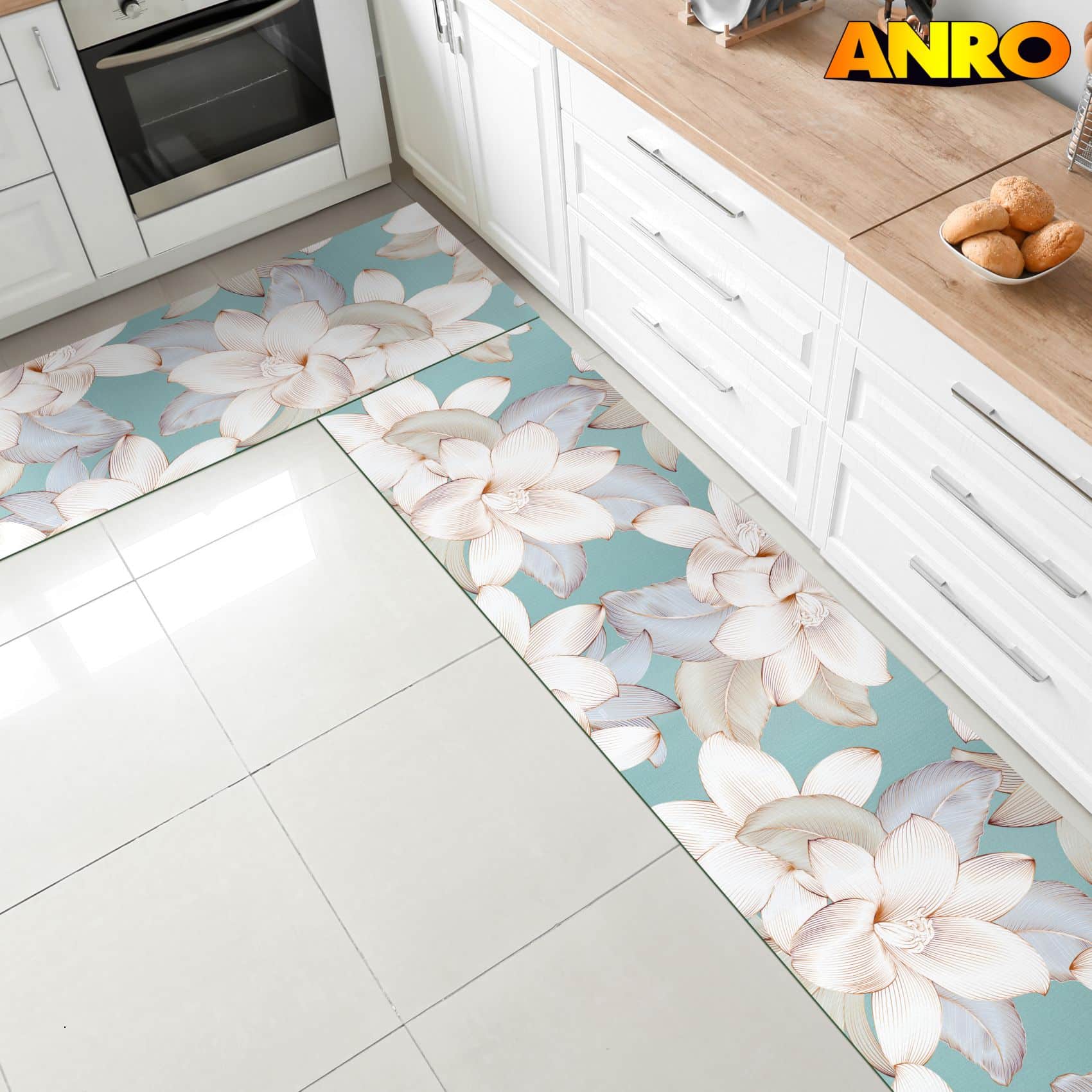 SPRINT85_20 Küchenläufer waschbar Küchenteppich rutschfest Sprinty Filadelfo 52cm Breite