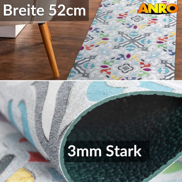 Küchenläufer waschbar Küchenteppich rutschfest Sprinty Valentina 52cm Breite