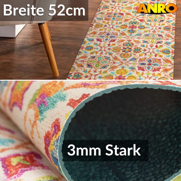 Küchenläufer waschbar Küchenteppich rutschfest Sprinty Abbraccio 52cm Breite
