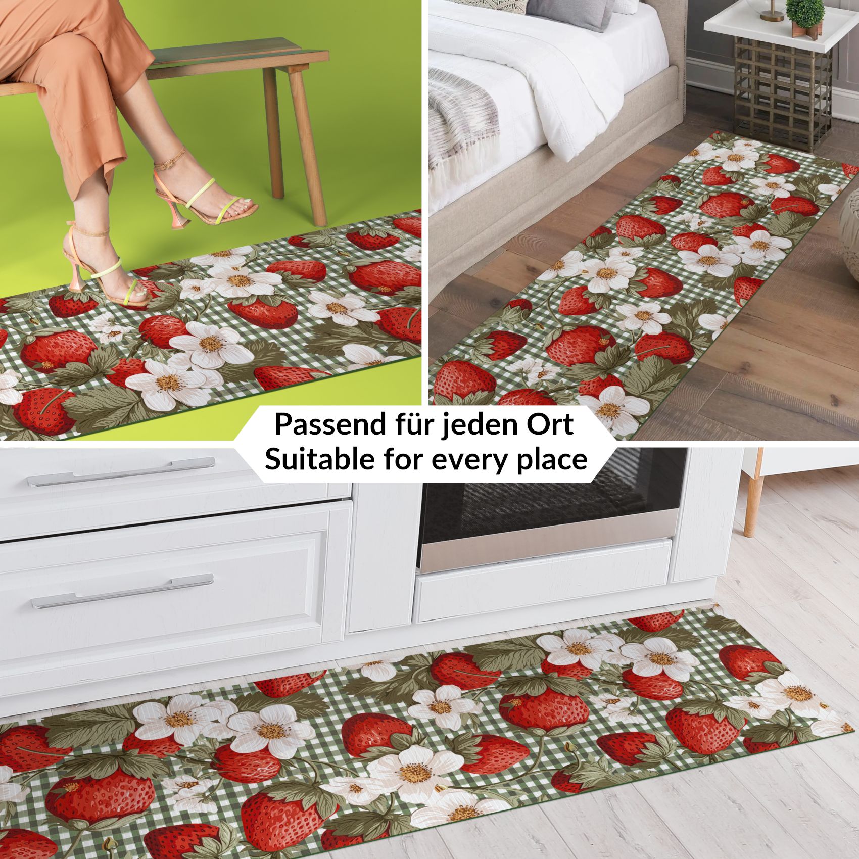 SPRINT92_40 Küchenläufer waschbar Küchenteppich rutschfest Sprinty Cortina 52cm Breite