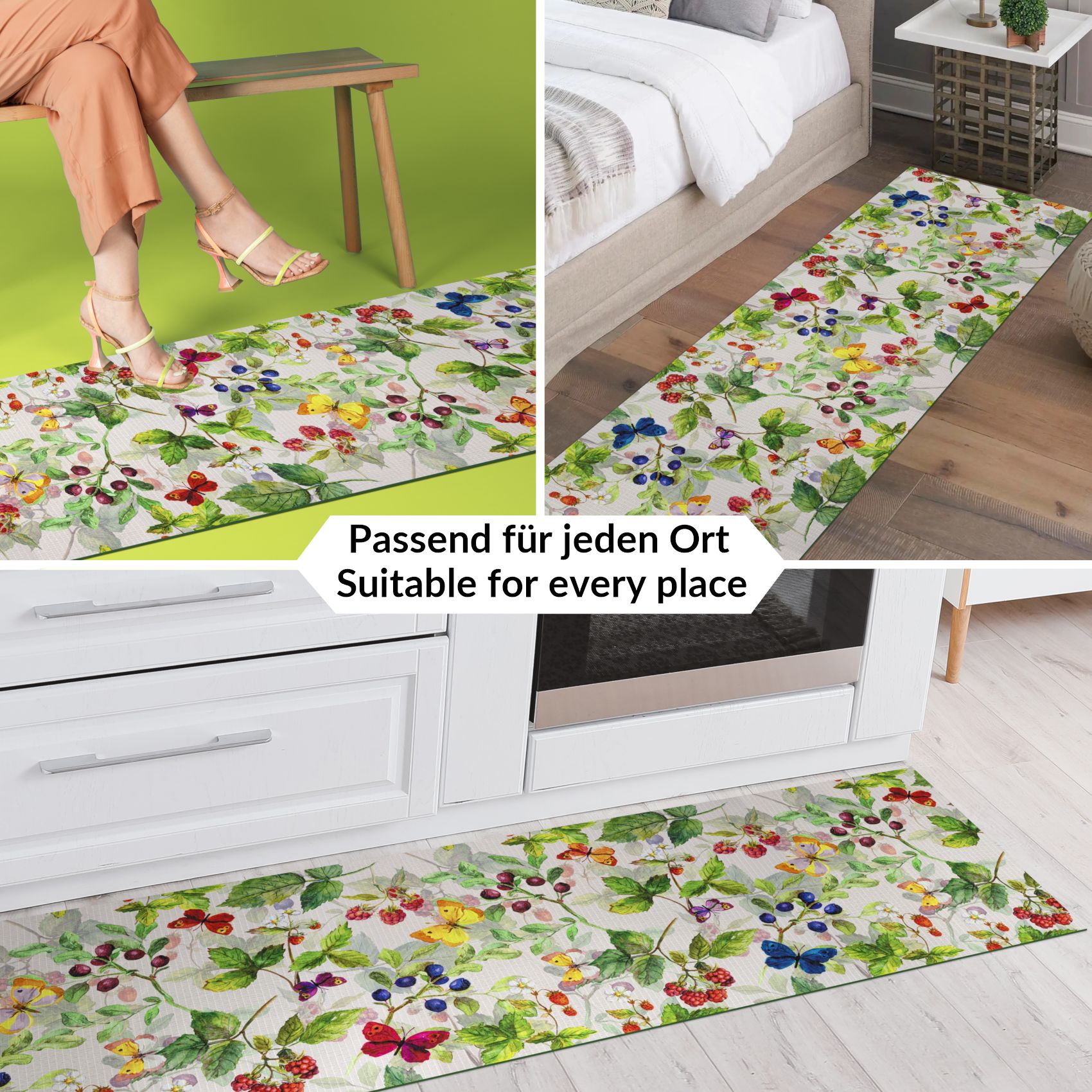 Küchenläufer waschbar Küchenteppich rutschfest Sprinty Thailandia 52cm Breite