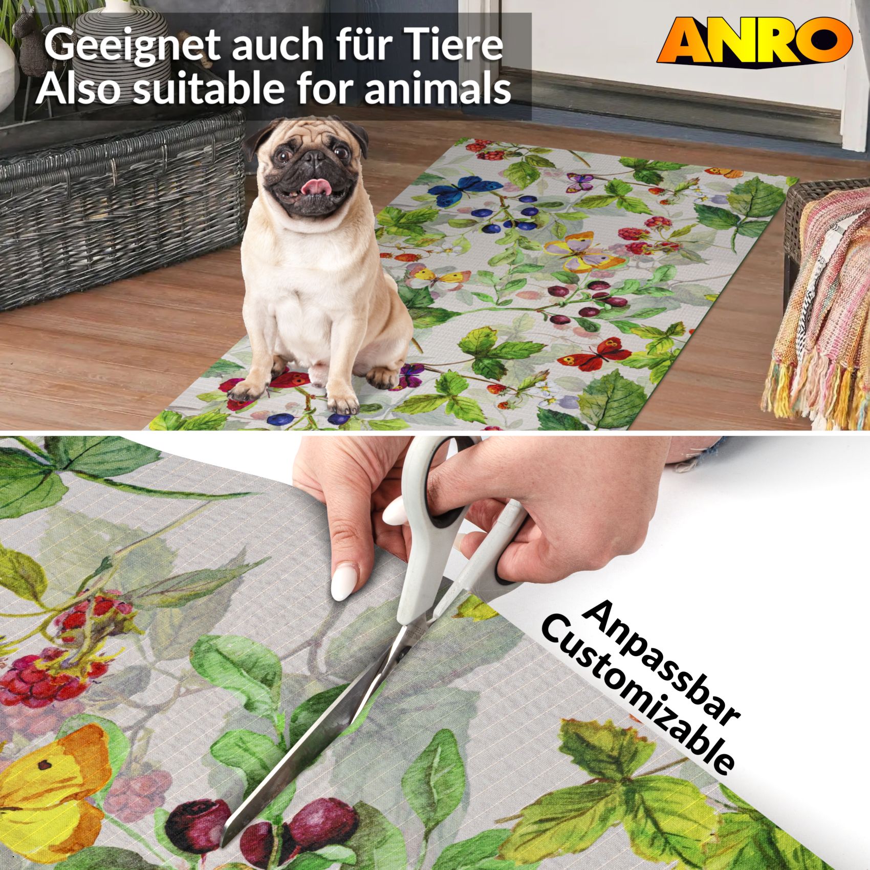 Küchenläufer waschbar Küchenteppich rutschfest Sprinty Thailandia 52cm Breite