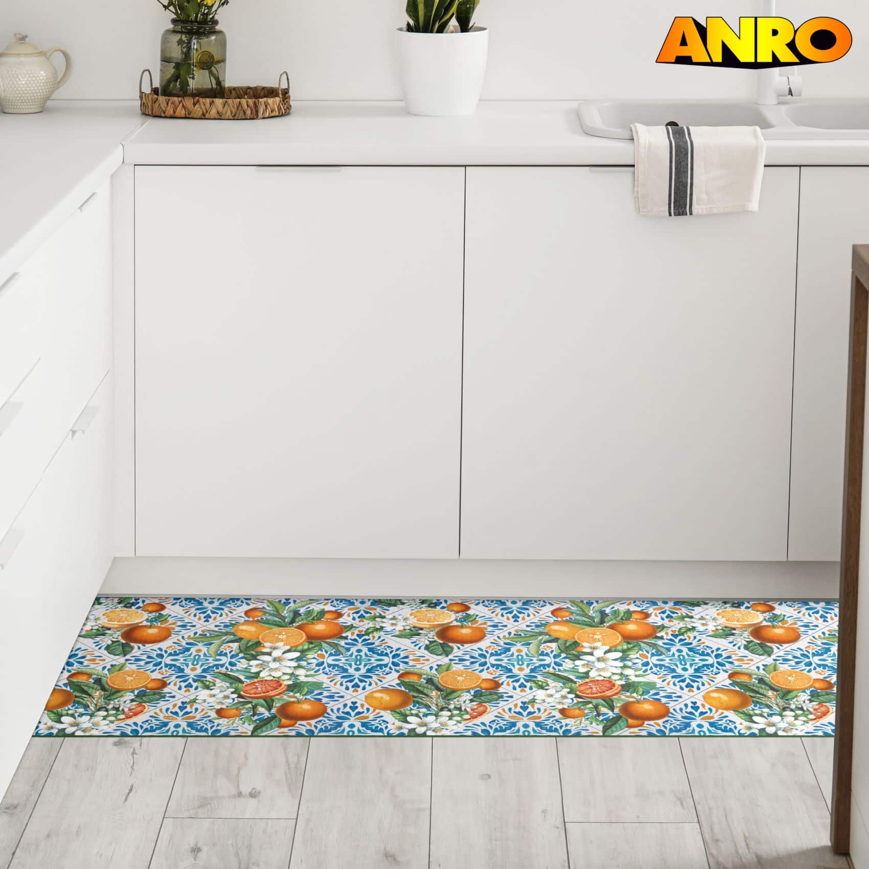 SPRINT94_24 Küchenläufer waschbar Küchenteppich rutschfest Sprinty Zagara 52cm Breite