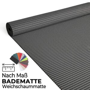 Badematte Weichschaummatte nach Maß Uni einfarbig