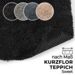 Teppich Kurzflor SWEET nach Maß Uni einfarbig