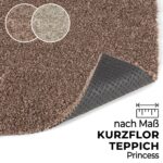 Teppich Kurzflor PRINCESS nach Maß Uni einfarbig