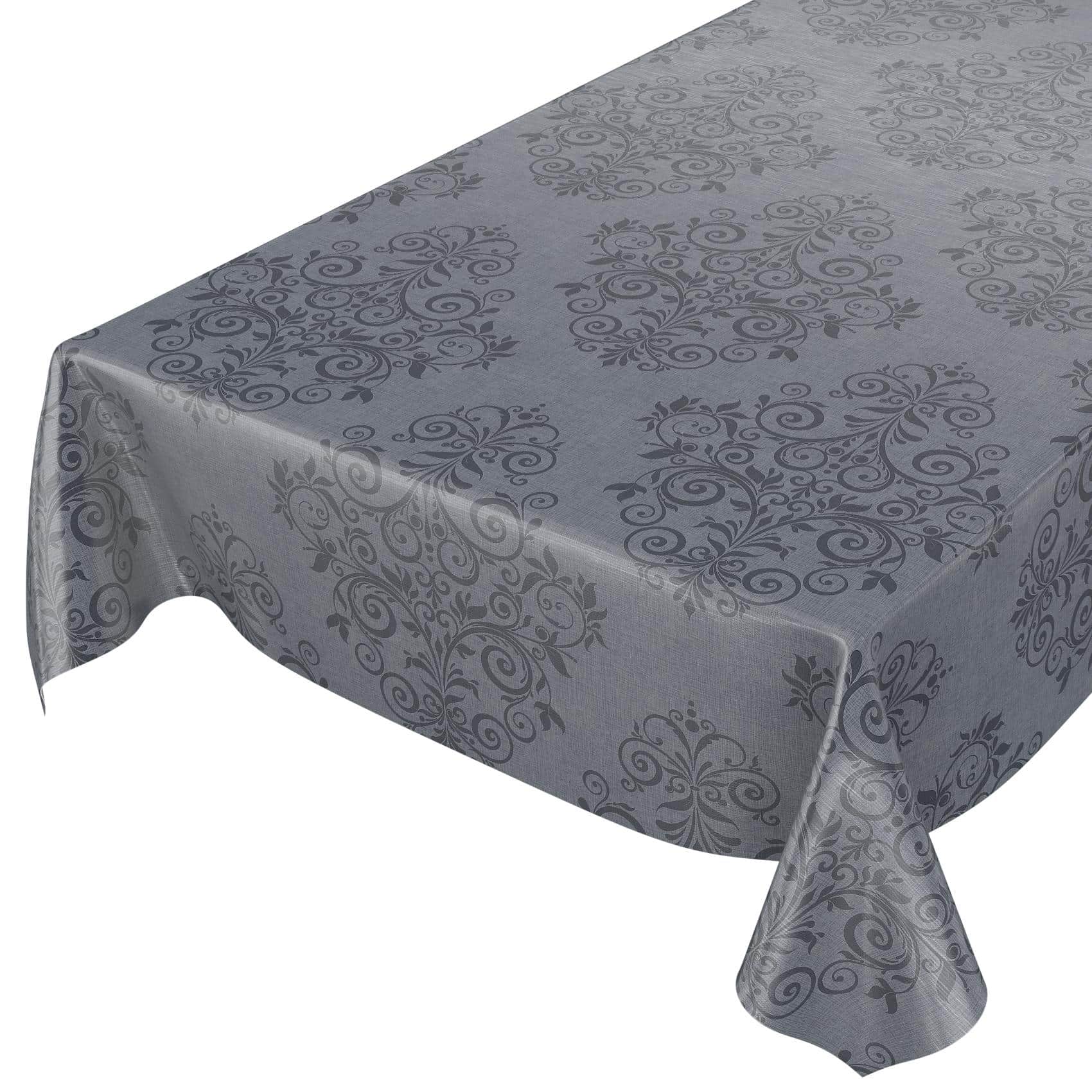 ANRO Tischdecke Wachstuchtischdecke abwaschbar auch für Garten (Einzelstück 1-tlg), Geprägt 140x100cm wasserabweisend