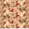 Wachstuch Tischdecke Oldtime Rosen Beige abwascbare Tischdecke Wachstuch Gartentischdecke – 100x140cm, Schnittkante