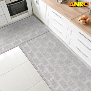 Teppich Läufer Küchenläufer Velours Flurläufer Premium abwaschbar rutschfest 3 Breiten Velora Grau