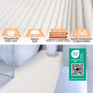 Badematte Uni Weiß 65cmx80cm