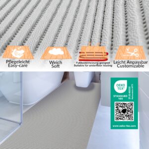 Badematte Uni Grau 65cmx90cm