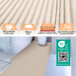 Badematte Uni Beige 65cmx65cm