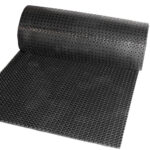 Ringgummimatte Meterware Ringmatte Schwarz Stärke 13mm 38cmx74cm