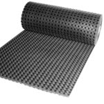 Ringgummimatte Meterware Ringmatte Schwarz Stärke 16mm 40x100cm
