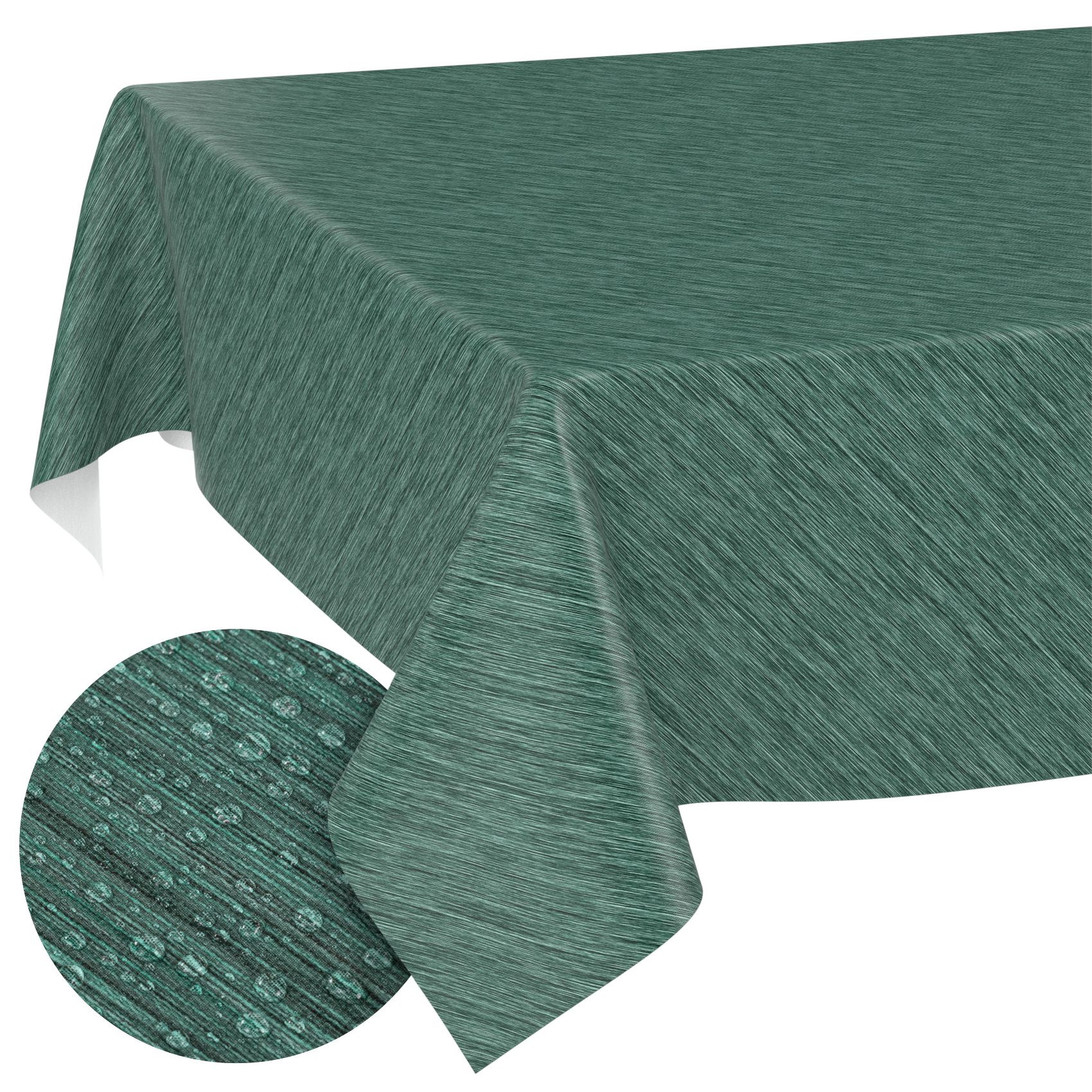 ANRO Tischdecke Wachstuchtischdecke Gartentischdecke Wachstischdecke (Einzelstück 1-tlg), Glatt 140x100cm wasserabweisend