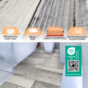 Badematte Holz Grau 130cmx60cm