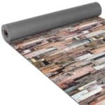 Teppichläufer Küchenläufer rutschfest abwischbar Teppich Holz Rustikal Parkett Mehrfarbig 65cm Breit