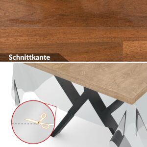 Transparente Tischdecke durchsichtig 0,3mm Tischfolie Tischschutzfolie Klar 140cm Breit