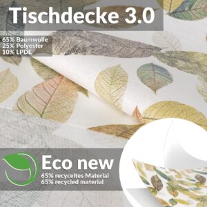 Tischdecke abwaschbar Tischwäsche Tischtuch Pflegeleicht Lotuseffekt Baumwolle Polyester Polyolefin Bunt