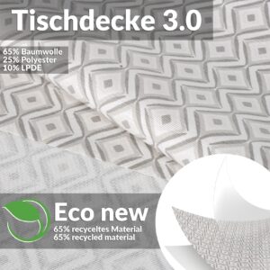 Tischdecke abwaschbar Tischwäsche Tischtuch Pflegeleicht Lotuseffekt Baumwolle Polyester Polyolefin Geo