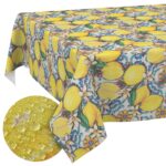 Tischdecke abwaschbar Tischwäsche Tischtuch Pflegeleicht Lotuseffekt Baumwolle Polyester Polyolefin Lemon