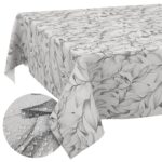 Tischdecke abwaschbar Tischwäsche Tischtuch Pflegeleicht Lotuseffekt Baumwolle Polyester Polyolefin Grau