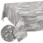 Tischdecke abwaschbar Tischwäsche Tischtuch Pflegeleicht Lotuseffekt Baumwolle Polyester Polyolefin Minta Beige