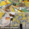 Tischdecke abwaschbar Tischwäsche Tischtuch Pflegeleicht Lotuseffekt Baumwolle Polyester Polyolefin Lemon – 90 x 130 cm, Schnittkante