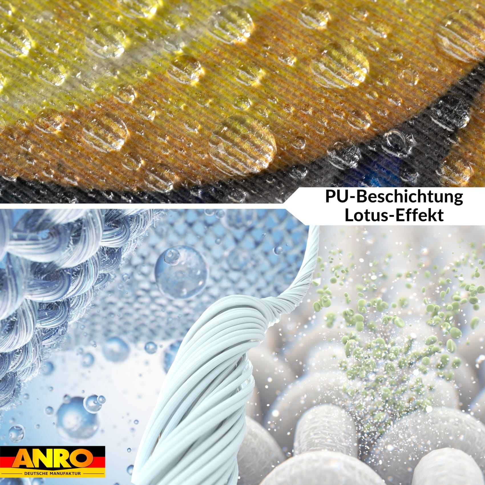 Tischdecke abwaschbar Tischwäsche Tischtuch Pflegeleicht Lotuseffekt Baumwolle Polyester Polyolefin Lemon – 90 x 130 cm, Schnittkante