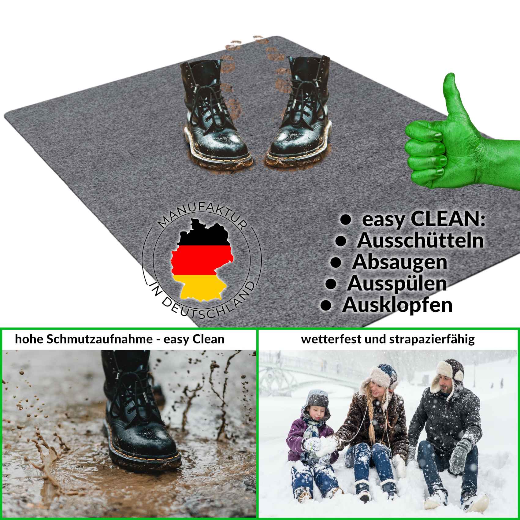 Schmutzfangmatte nach Maß Schmutzfangläufer Fußmatte