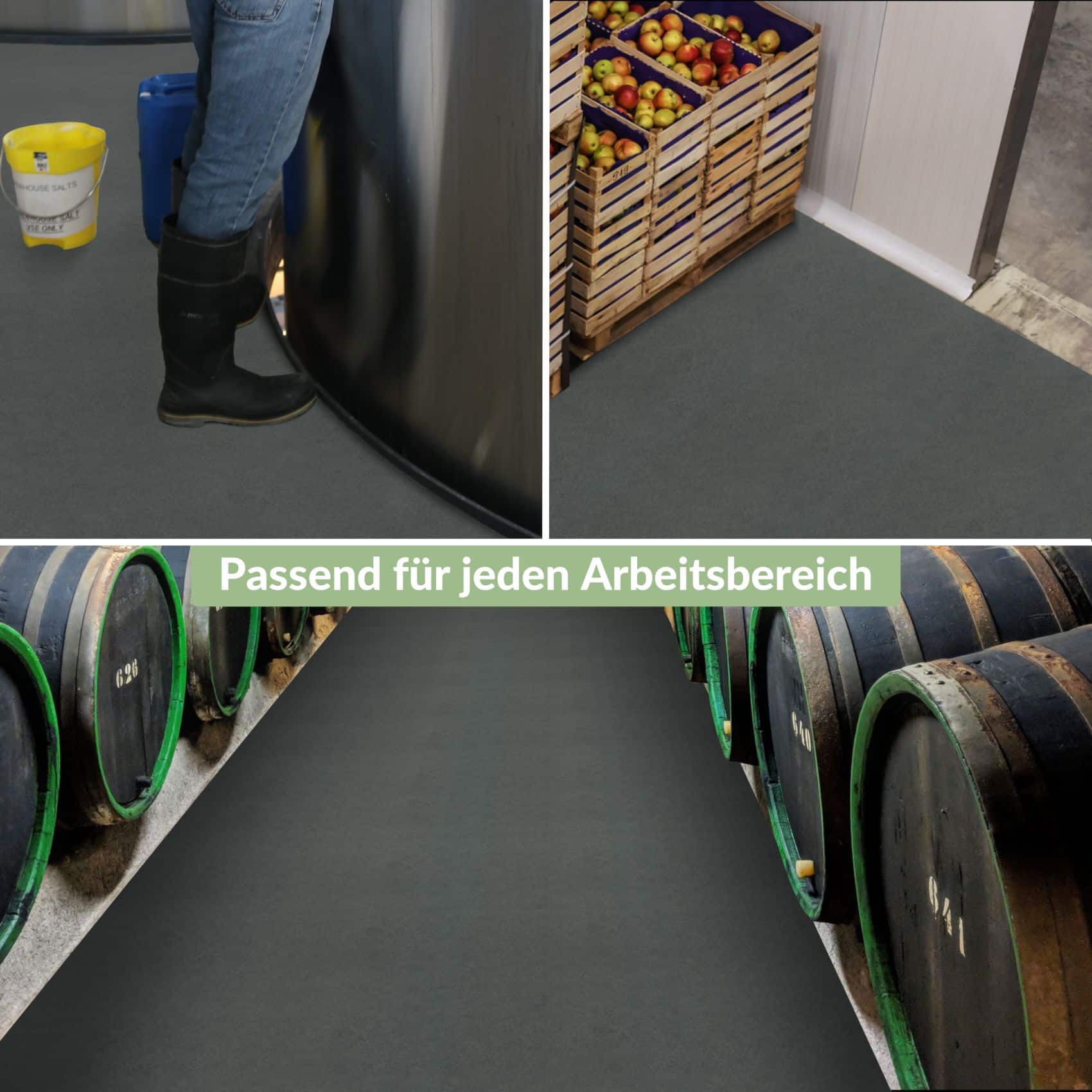 PVC Boden Bodenbelag Meterware Vinylboden Vinyl Bodenbelag Fußbodenbelag Granit Grau 140cm Breite – 100 x 140 cm