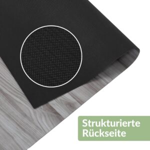 PVC Boden Bodenbelag Meterware Vinylboden Vinyl Bodenbelag Fußbodenbelag Holz Grau 140cm Breite