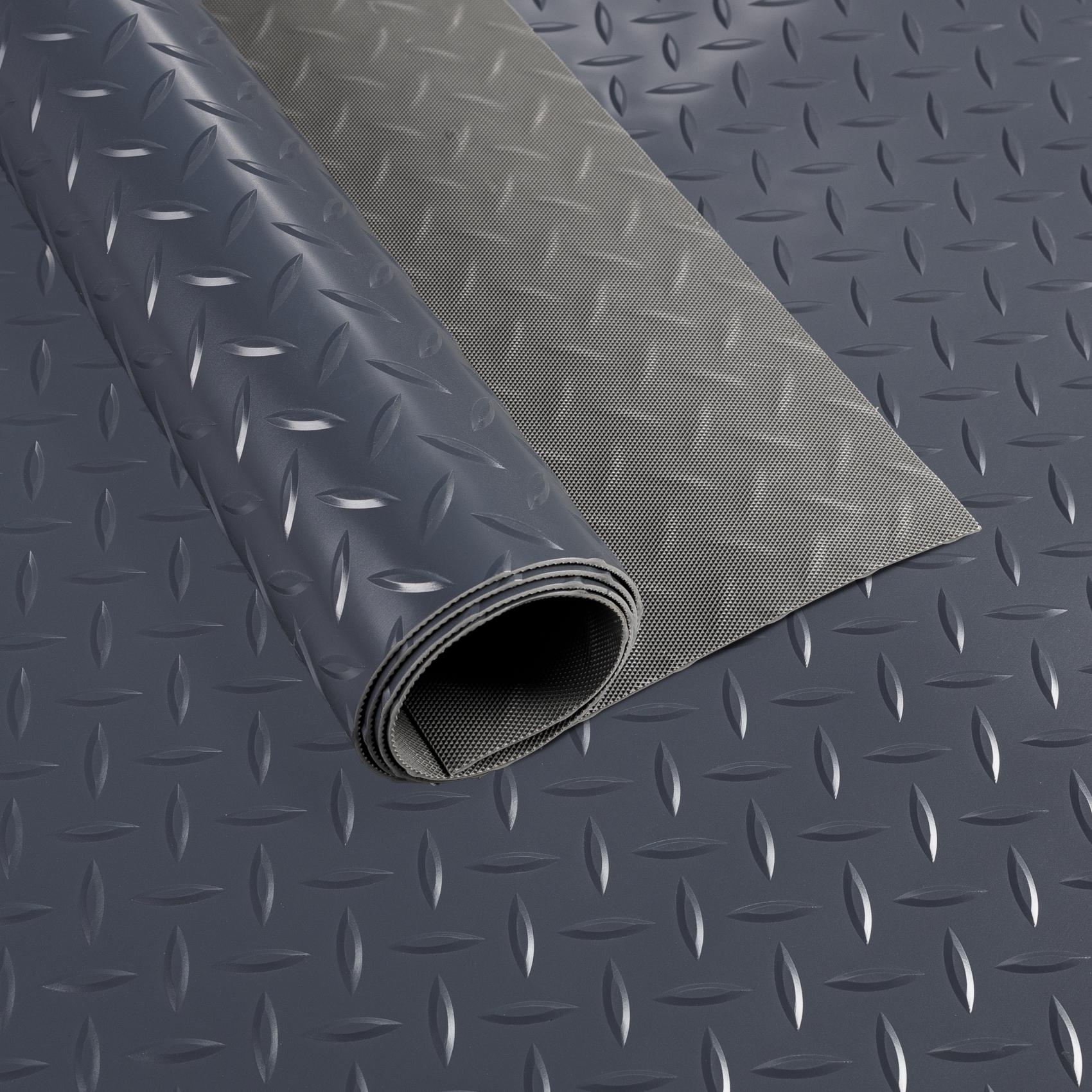 PVC Bodenbelag Dionis 1,5mm Tränenblech Anthrazit 100x80cm