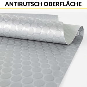PVC Bodenbelag Dionis 1,5mm Noppen Silber 100x90cm