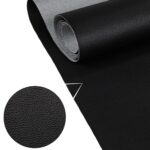 Kunstleder Meterware Leder Stoff Lederimitat 140cm Breit Schwarz 100x120cm