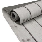 Küchenläufer Holz Grau Breite 65cm Bodenteppich 50x65cm