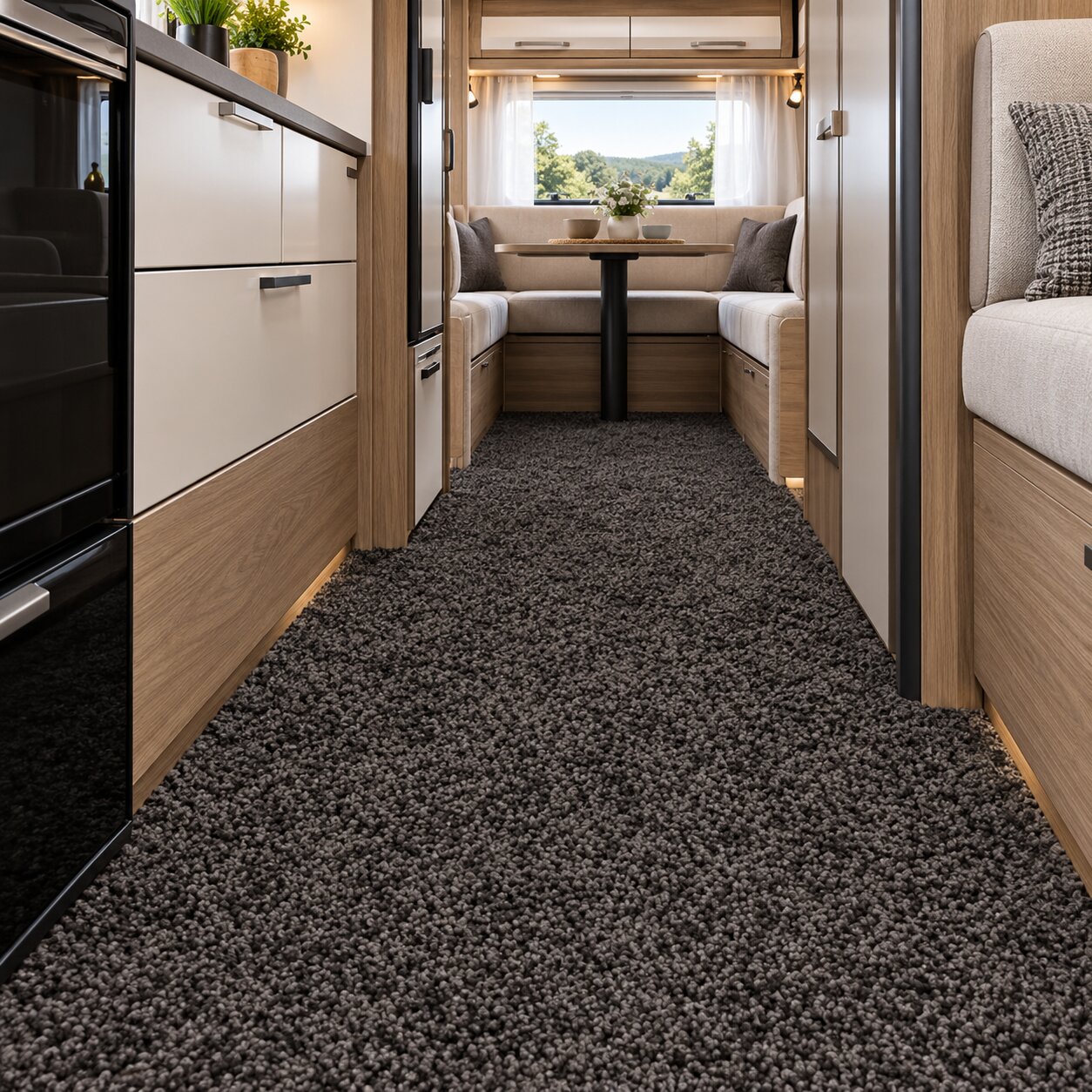 Wohnwagen Teppich Mia Wohnmobil Teppichboden nach Maß Kurzflor – Ansicht 5
