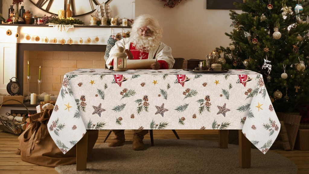 Abwaschbare Weihnachtstischdecken