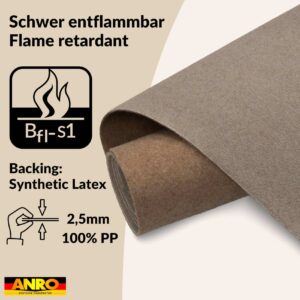 Messeteppich Meterware Eventteppich Teppich Läufer für Messe, Events BFL-S1 Beige