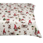 Weihnachtstischdecke Stofftischdecke Tischwäsche Tischdecke abwaschbar Tischtuch Baumwolle Polyester Weihnachtszwerg