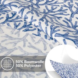 Tischdecke abwaschbar Tischwäsche Tischtuch Stoff Tafeldecke Baumwolle Polyester Outdoor Gartentischdecke Korallen