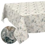 Tischdecke abwaschbar Tischwäsche Tischtuch Stoff Baumwolle Polyester Outdoor Gartentischdecke Alisa Rosen