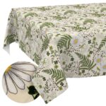 Tischdecke abwaschbar Tischwäsche Tischtuch Stoff Tafeldecke Baumwolle Polyester Outdoor Gartentischdecke Kamille